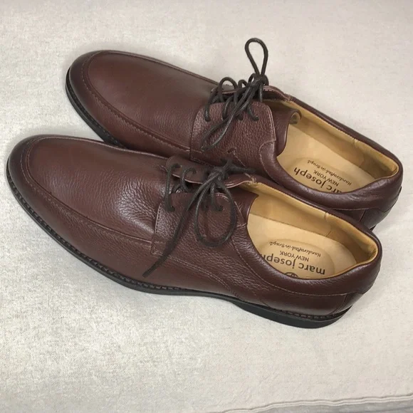 Marc Joseph New York Handcrafted in Brazil Men Size 10,5 Brown NEW never worn - Picture 11 of 12